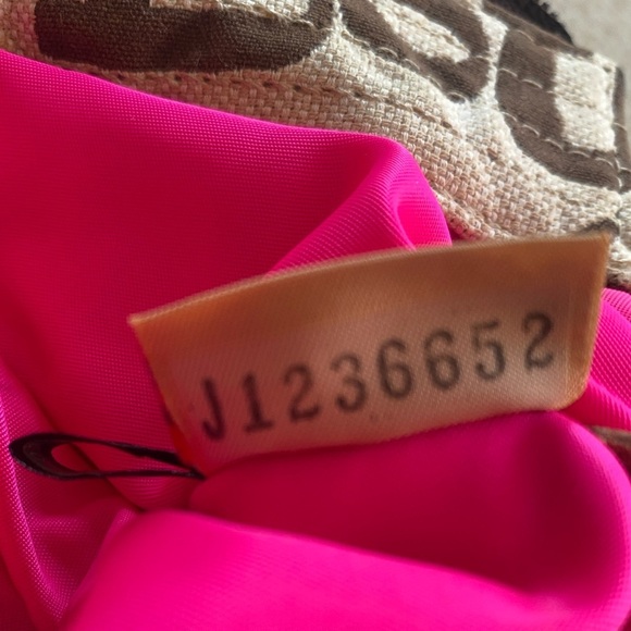 DOONEY & BOURKE Canvas and Leather Graffiti Purse, Authentic, Rare. EUC - Picture 5 of 11